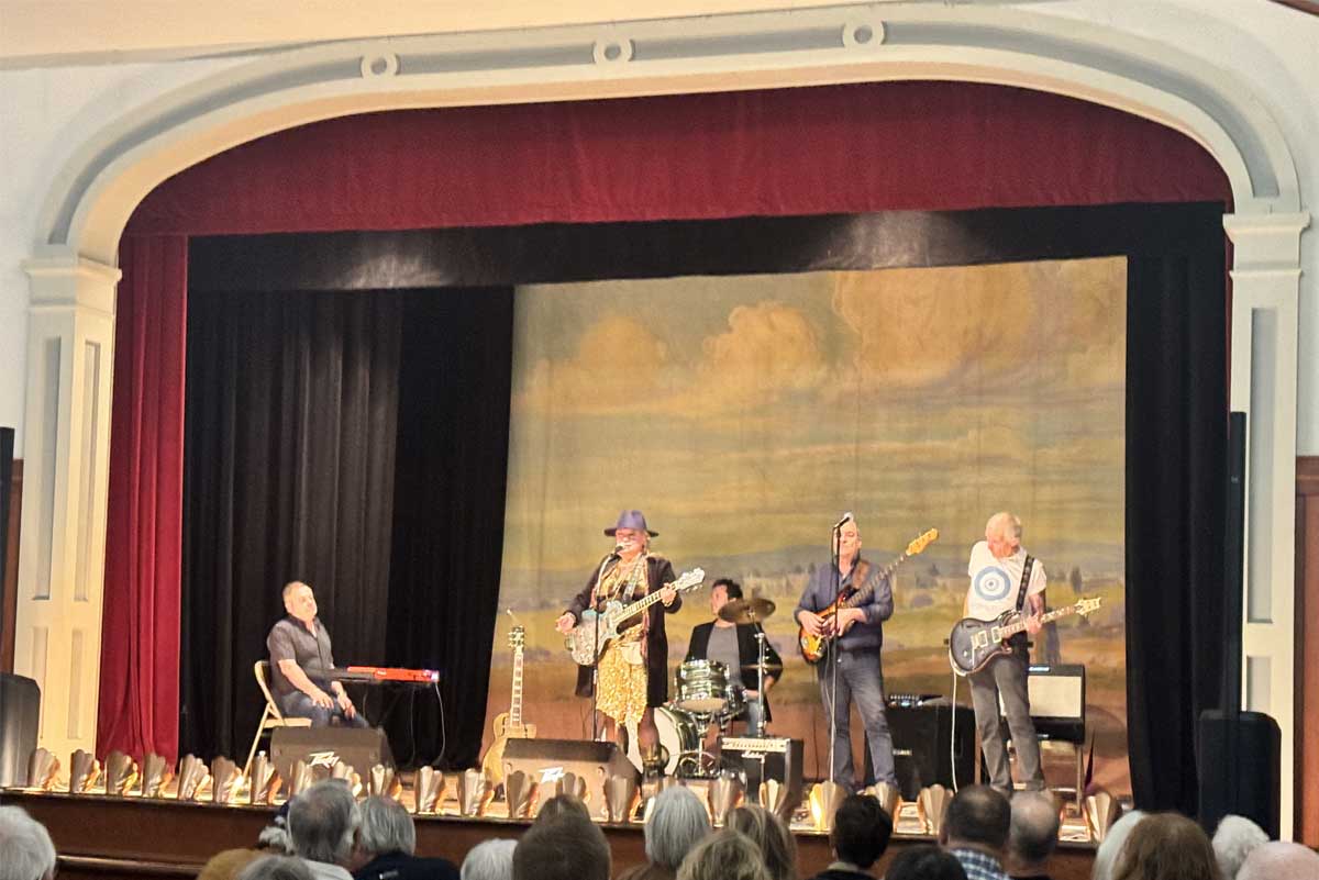 blues band on stage in orld style opera house